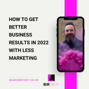 How to get better business results in 2022 with less marketing