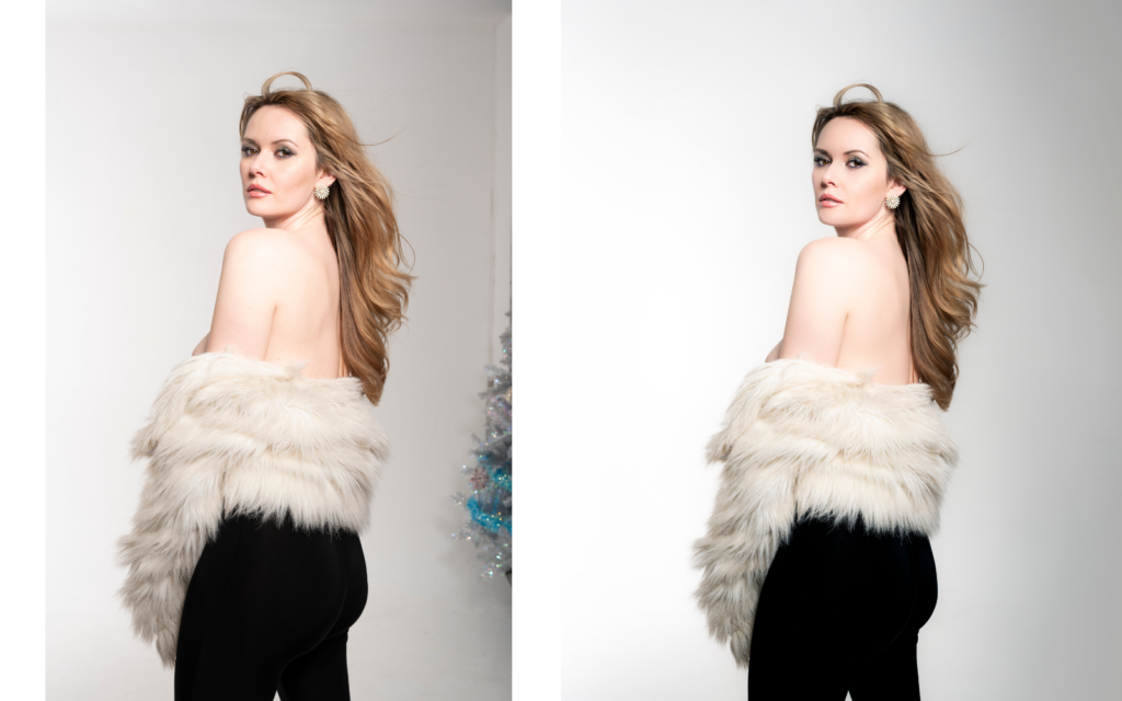 The Art of Editing How I Transform a Sixties-Inspired Fashion Portrait Before After